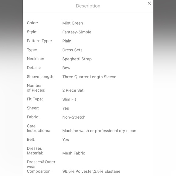 Beautiful cami set - Picture 6 of 7